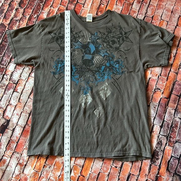 Men's Skulls Iron Cross T-Shirt Size XL - Picture 10 of 10